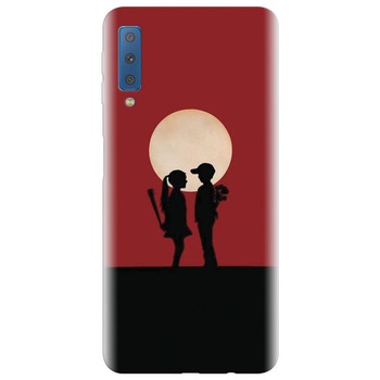 Husa silicon pentru Samsung Galaxy A7 2018, Boy Girl Love Story Husa silicon pentru Samsung Galaxy A7 2018, Boy Girl Love Story