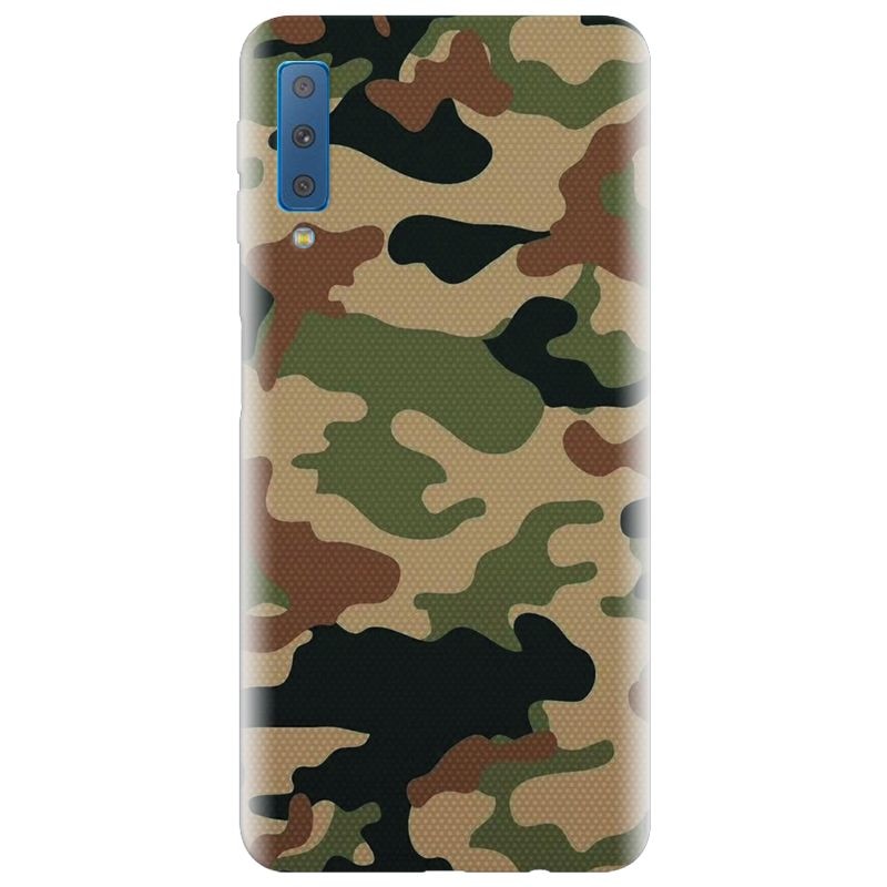 Husa silicon pentru Samsung Galaxy A7 2018, Camuflaj