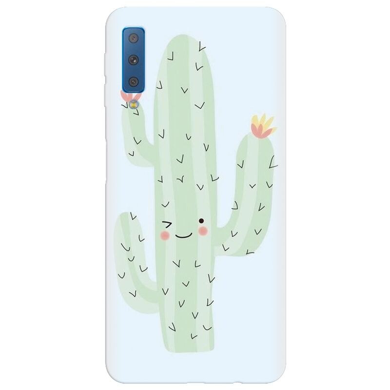 Husa silicon pentru Samsung Galaxy A7 2018, Cactus