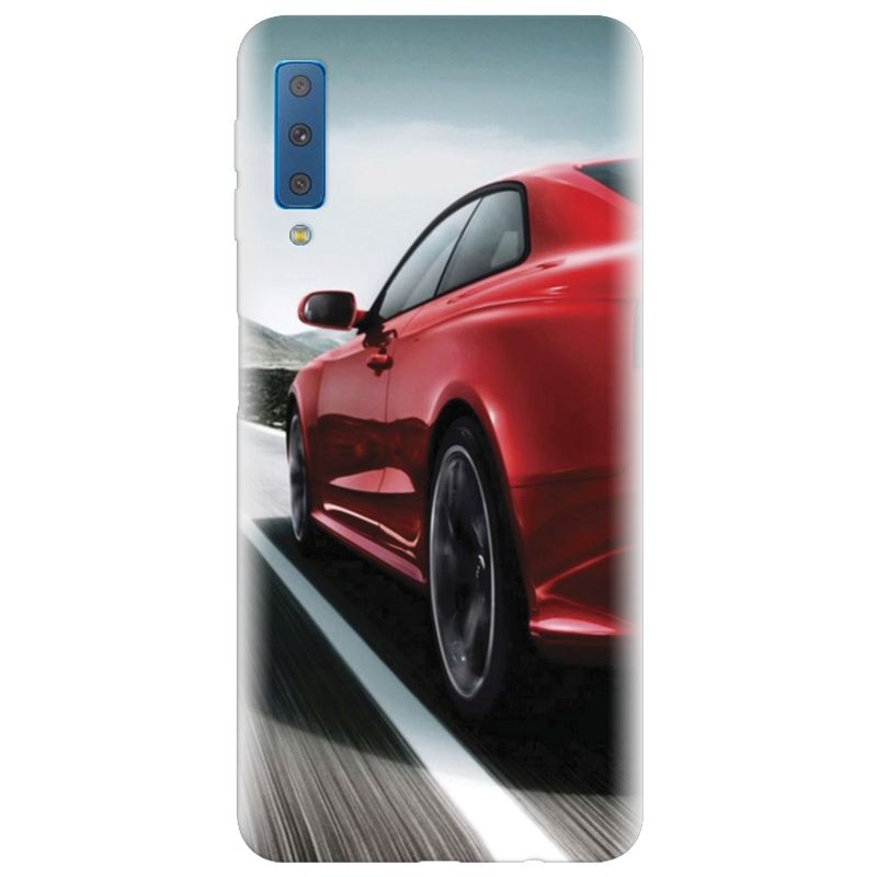 Husa silicon pentru Samsung Galaxy A7 2018, Car On Road