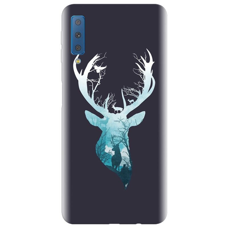 Husa silicon pentru Samsung Galaxy A7 2018, Cerb