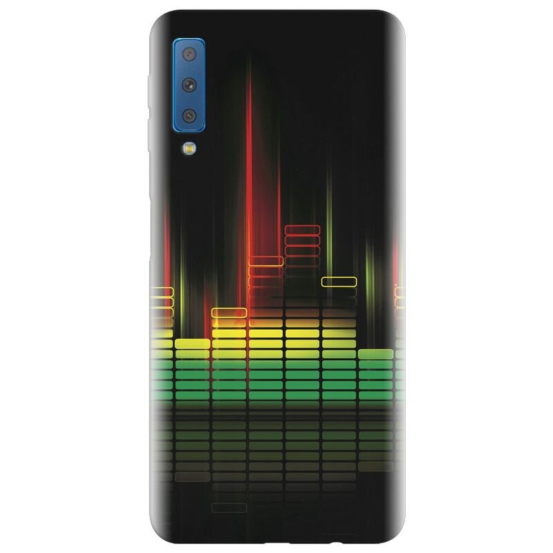 Husa silicon pentru Samsung Galaxy A7 2018, Abstract Dj Sound System