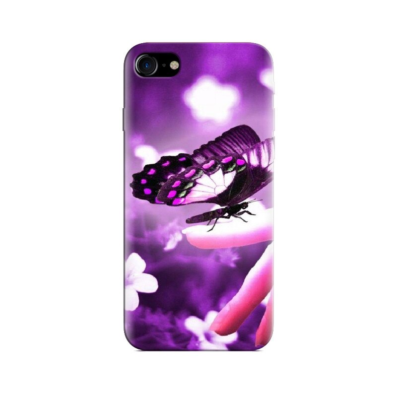 Husa Iphone 7 Purple Butterfly 002