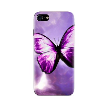 Husa Iphone 7 Purple Butterfly 004 Husa Iphone 7 Purple Butterfly 004