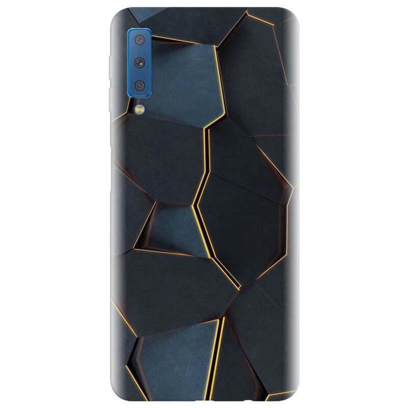 Husa silicon pentru Samsung Galaxy A7 2018, Abstract Draw