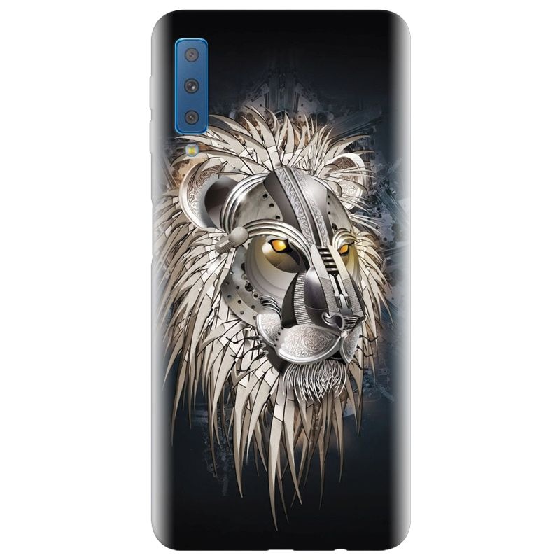 Husa silicon pentru Samsung Galaxy A7 2018, Abstract Lion 001