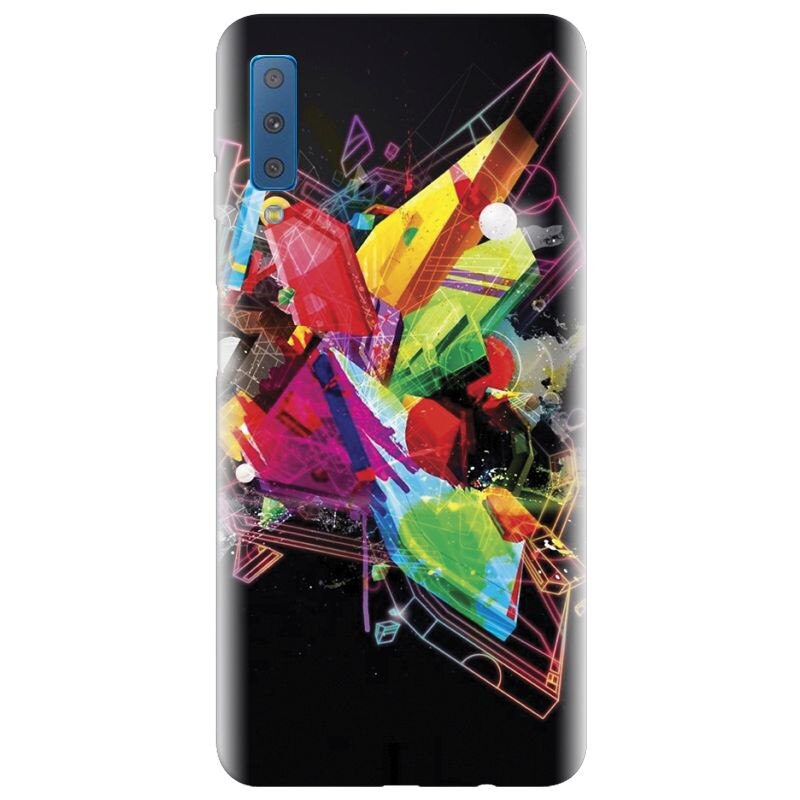 Husa silicon pentru Samsung Galaxy A7 2018, Abstract Shape