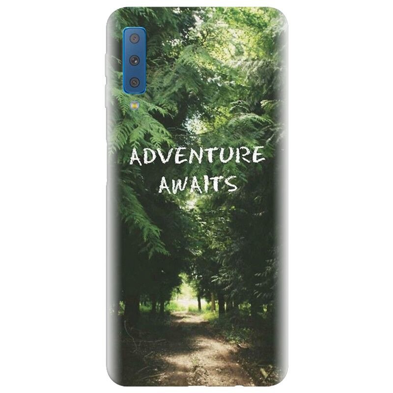 Husa silicon pentru Samsung Galaxy A7 2018, Adventure Awaits Forest
