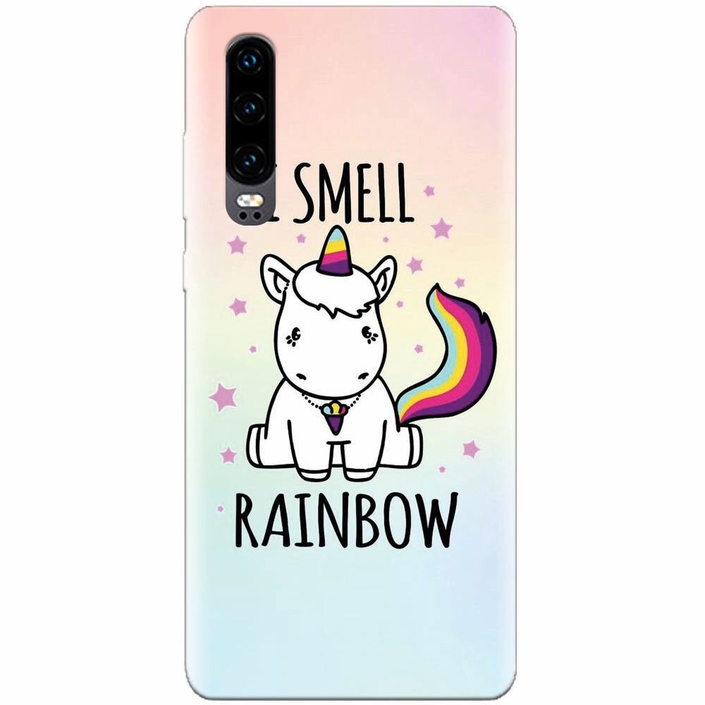 Husa silicon pentru Huawei P30, I Smell Rainbow