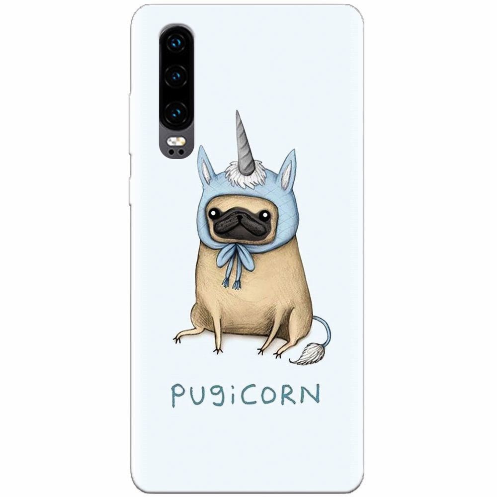 Husa silicon pentru Huawei P30, Pugicorn