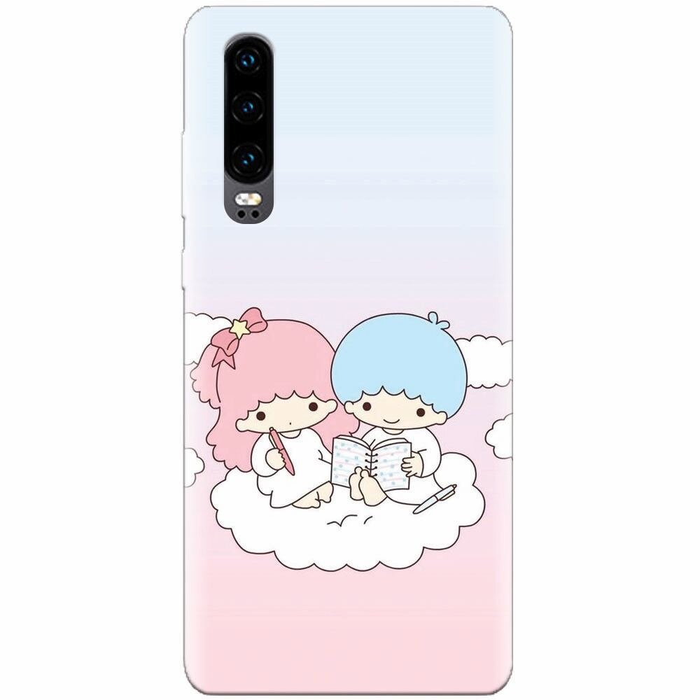 Husa silicon pentru Huawei P30, Little Twins On Cloud