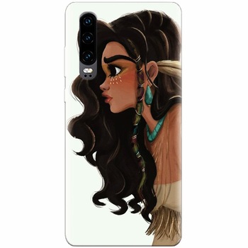 Husa silicon pentru Huawei P30, Indian Girl Husa silicon pentru Huawei P30, Indian Girl