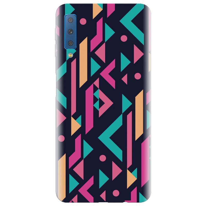 Husa silicon pentru Samsung Galaxy A7 2018, Alien Geometrics