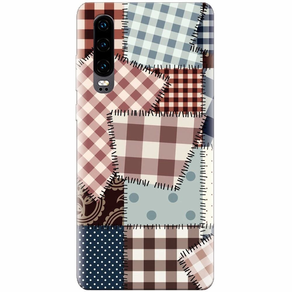 Husa silicon pentru Huawei P30, Patchwork Vector