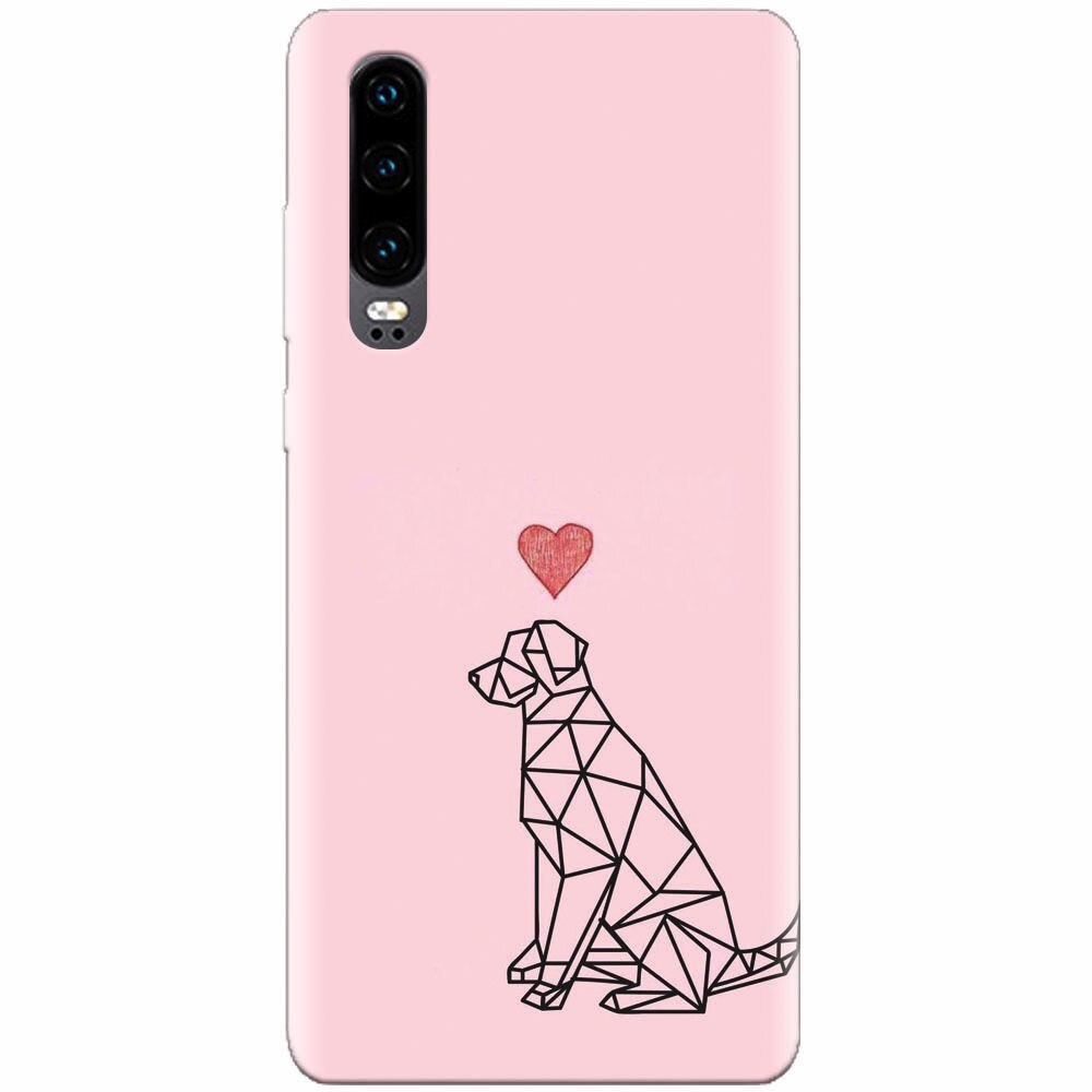 Husa silicon pentru Huawei P30, Love Dog