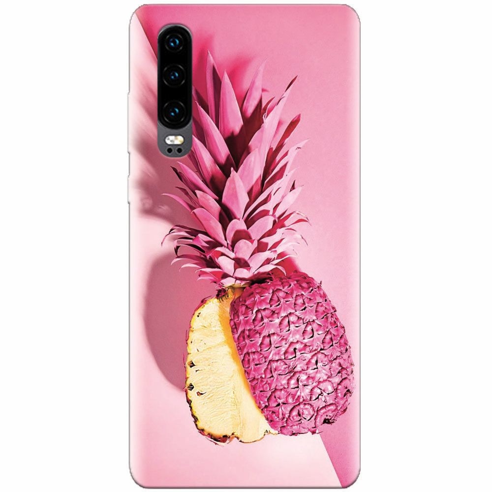 Husa silicon pentru Huawei P30, Pink Pineapple