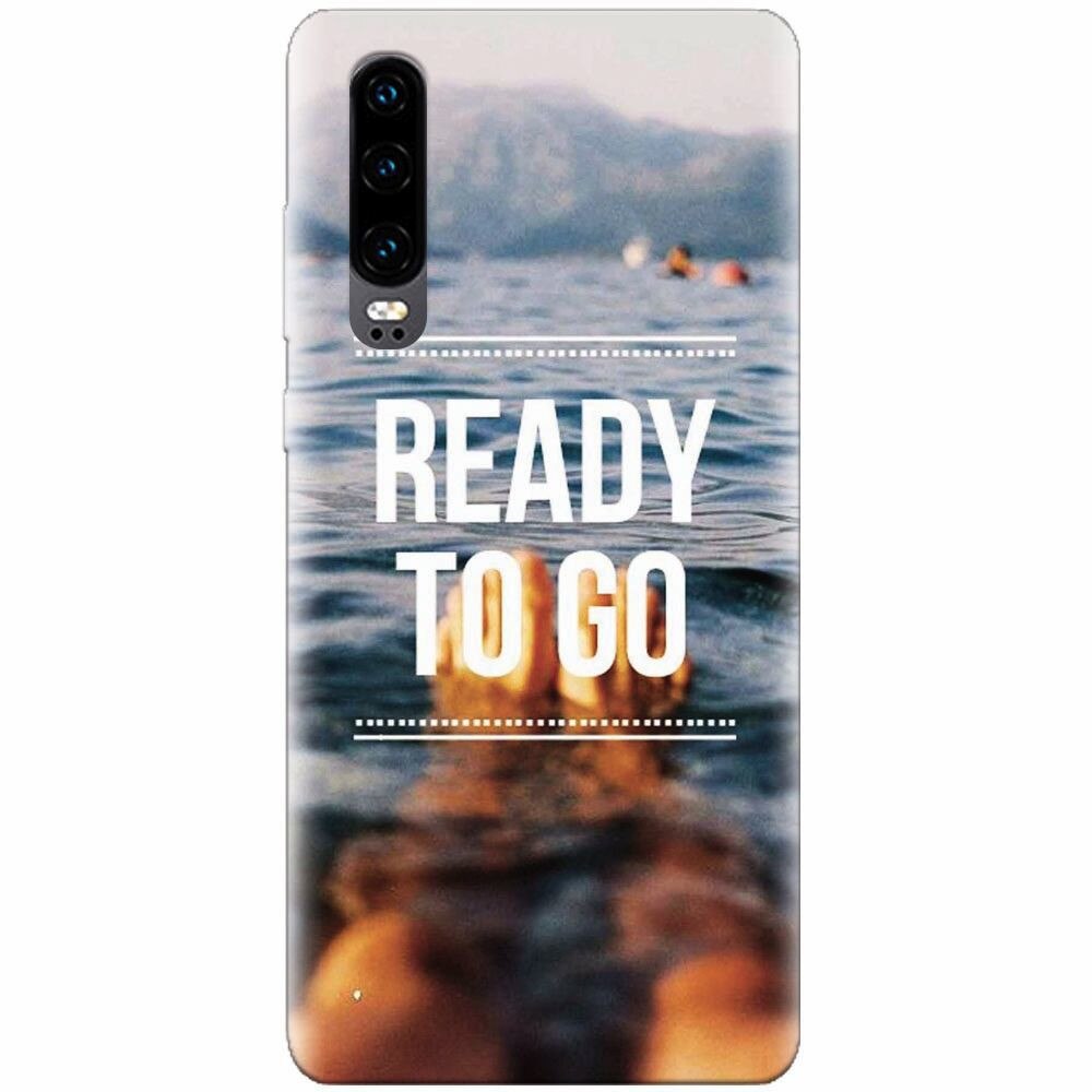 Husa silicon pentru Huawei P30, Ready To Go Swimming