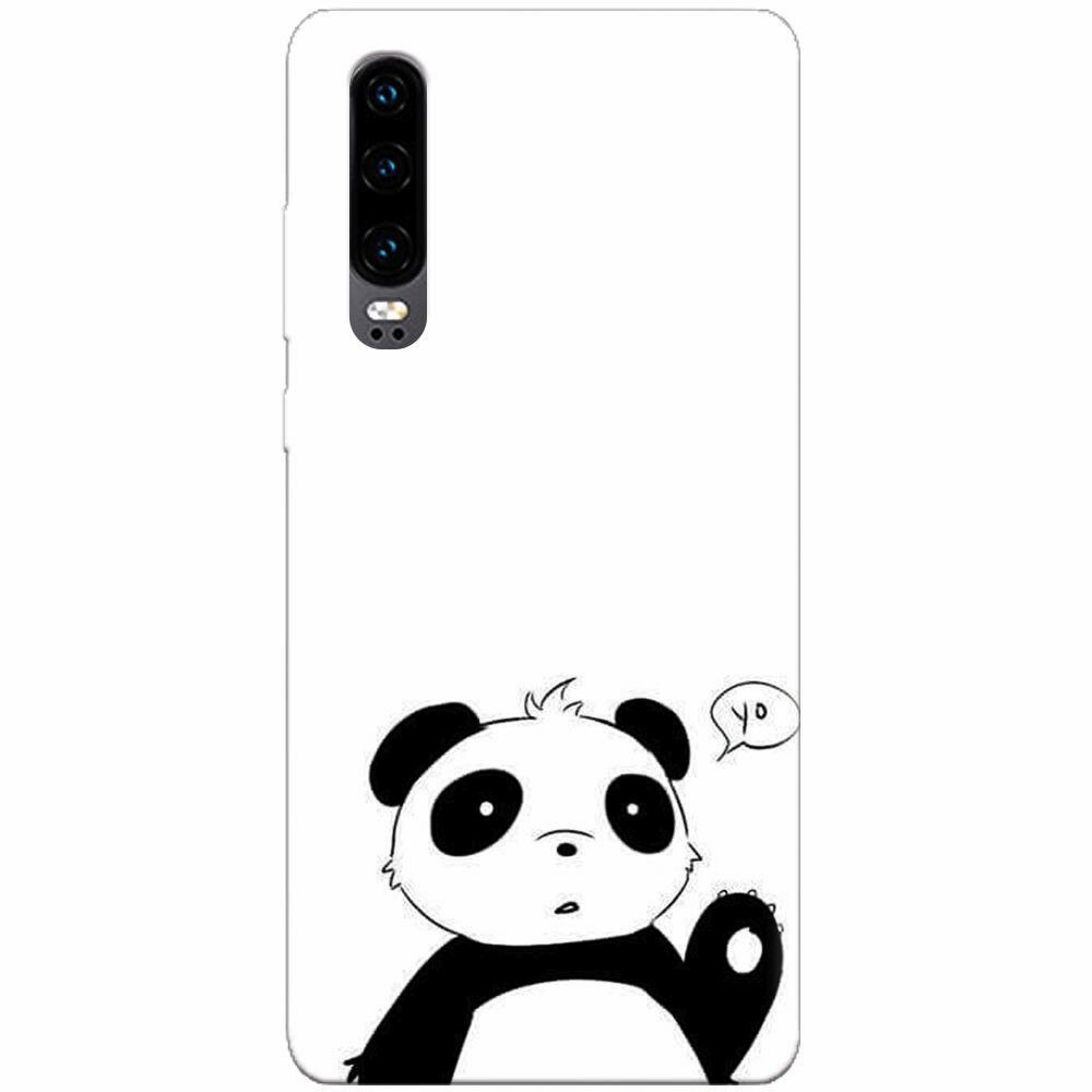 Husa silicon pentru Huawei P30, Panda Cellphone