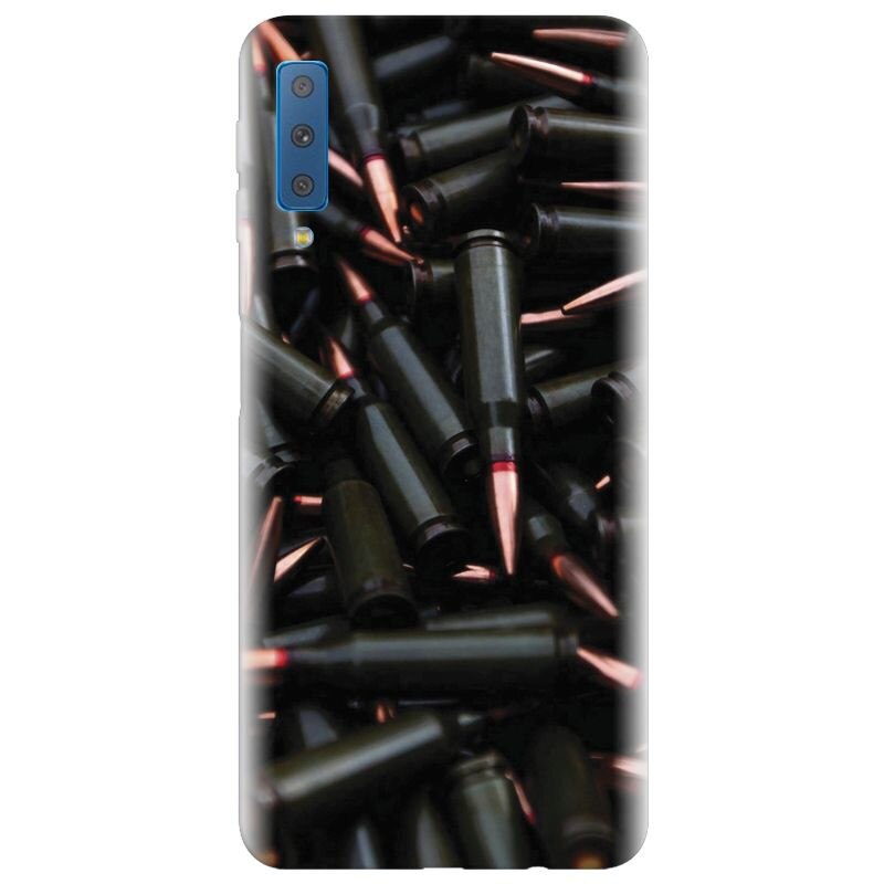 Husa silicon pentru Samsung Galaxy A7 2018, Ammunition Bullets