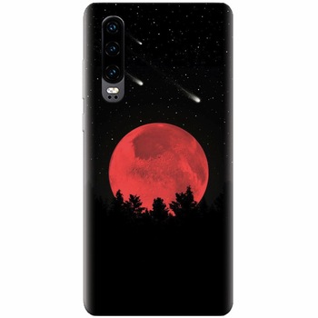 Husa silicon pentru Huawei P30, Blood Moon Husa silicon pentru Huawei P30, Blood Moon