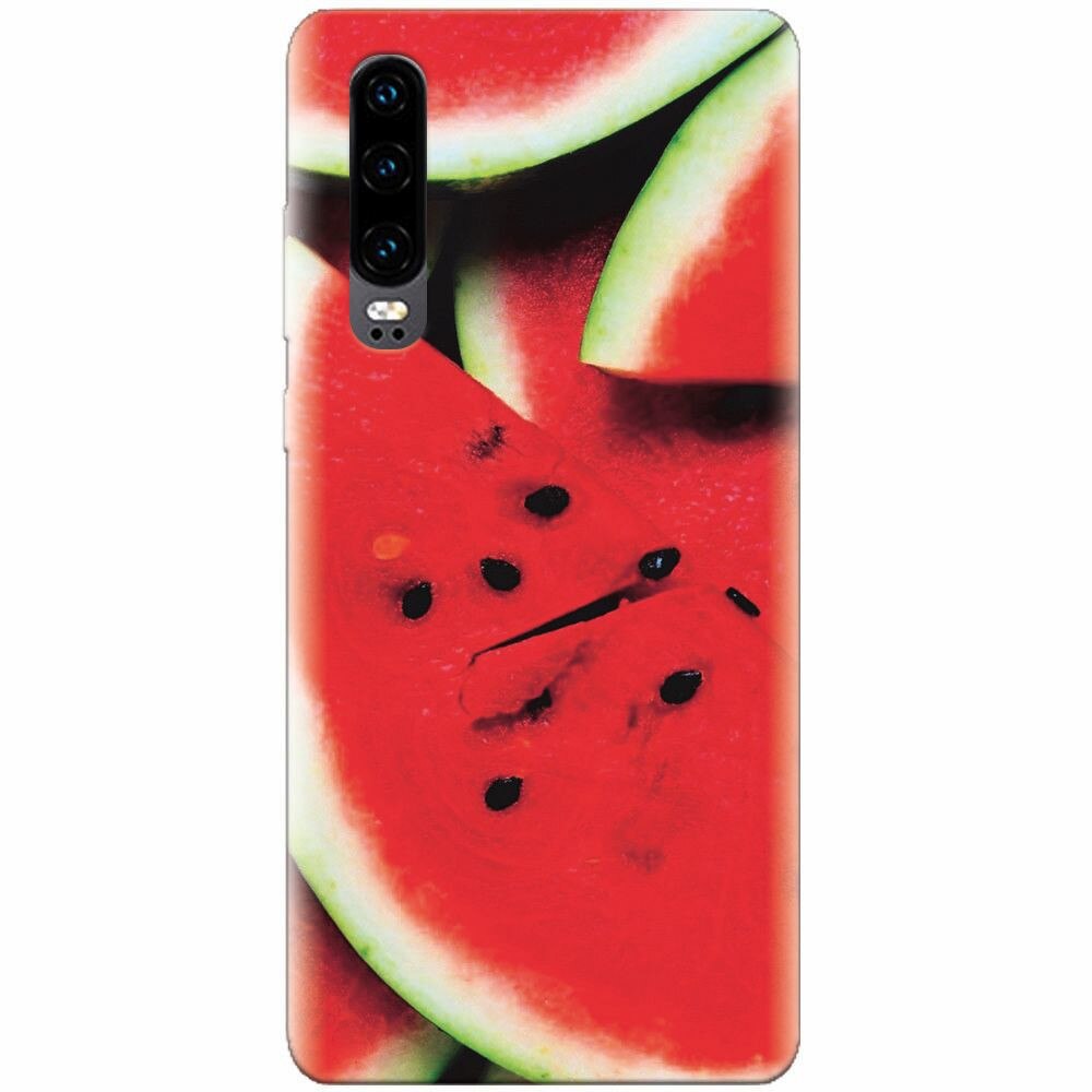 Husa silicon pentru Huawei P30, S Of Watermelon Slice