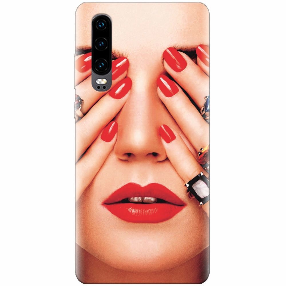 Husa silicon pentru Huawei P30, Rings On All Fingers