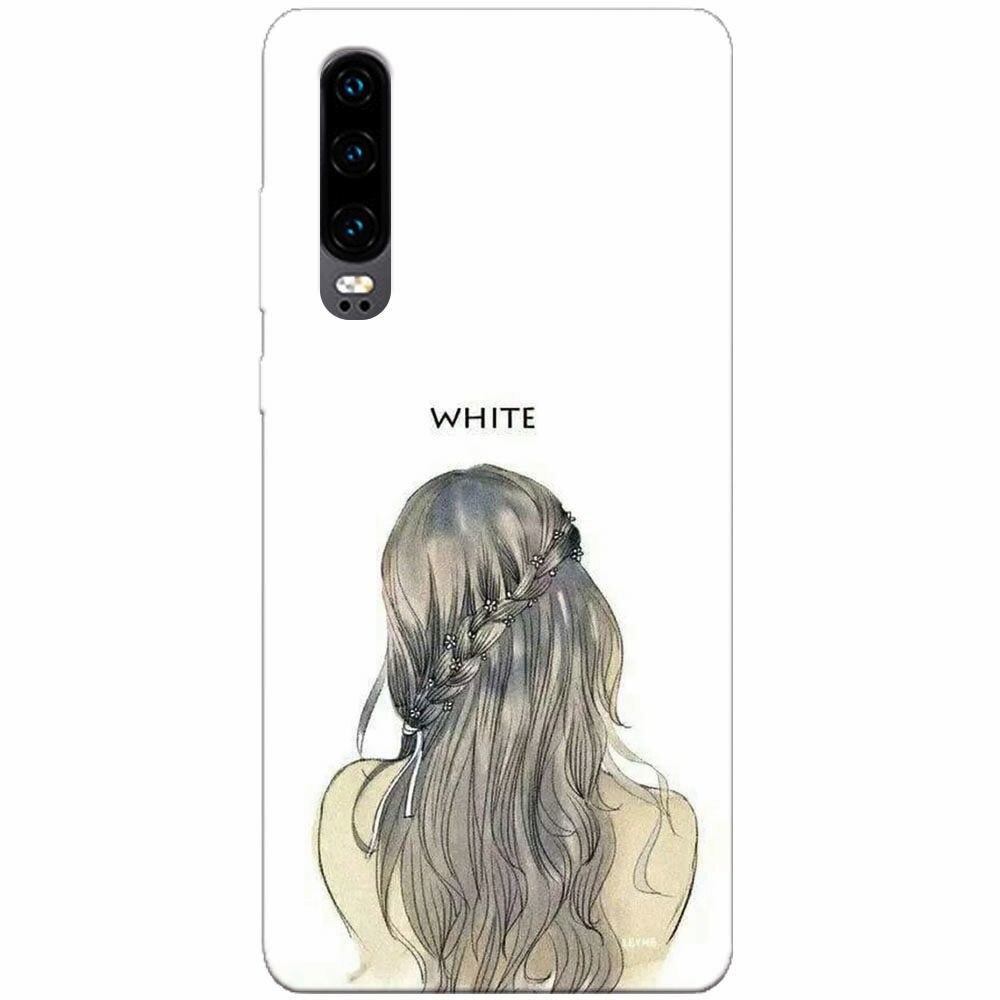Husa silicon pentru Huawei P30, White