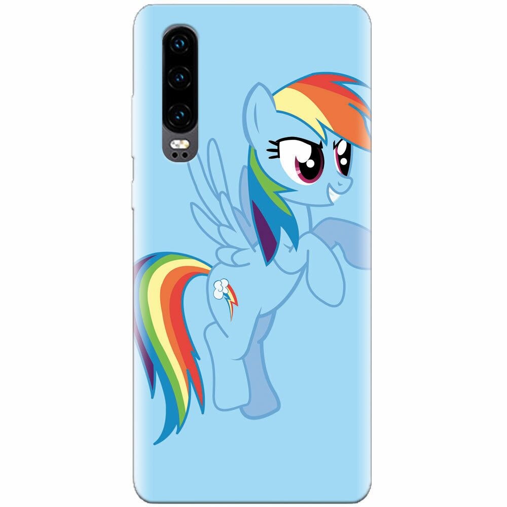 Husa silicon pentru Huawei P30, Rainbow Dash