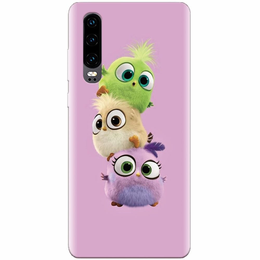 Husa silicon pentru Huawei P30, Baby Birds