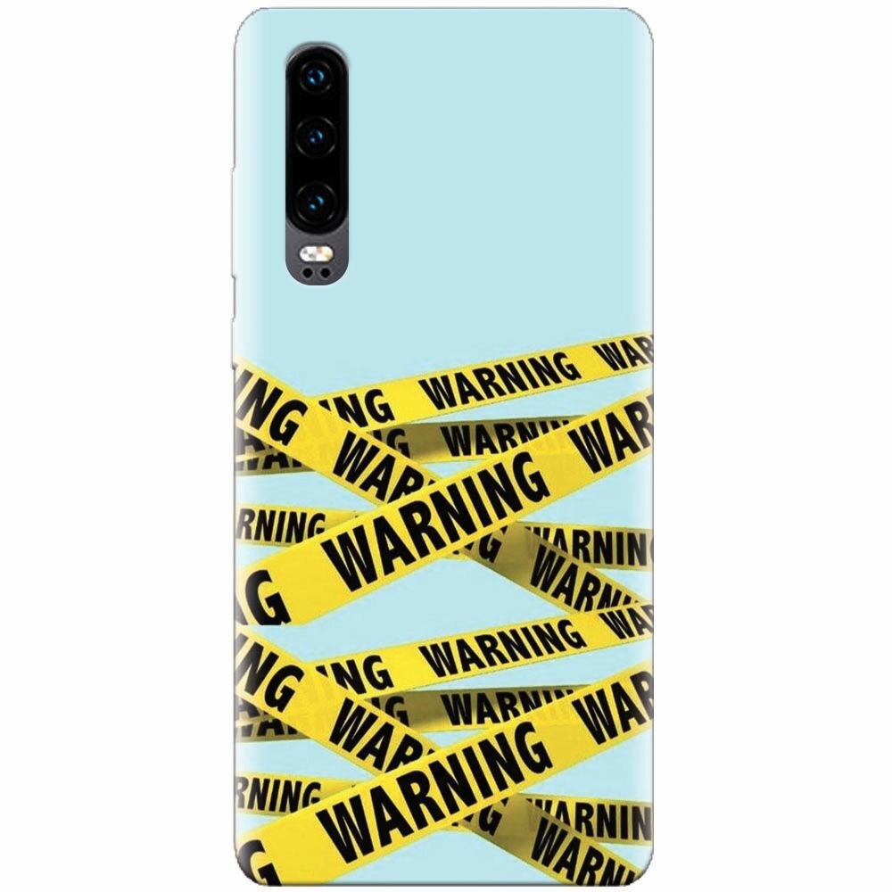 Husa silicon pentru Huawei P30, Warning