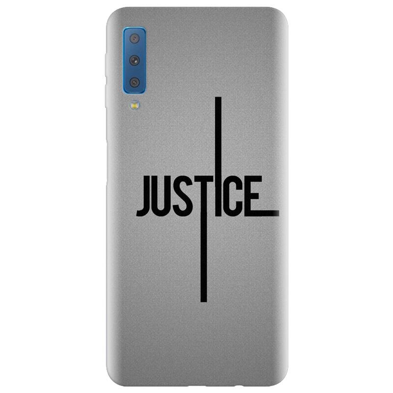 Husa silicon pentru Samsung Galaxy A7 2018, Amir Justice Minimalistic Nubheebuccus Text