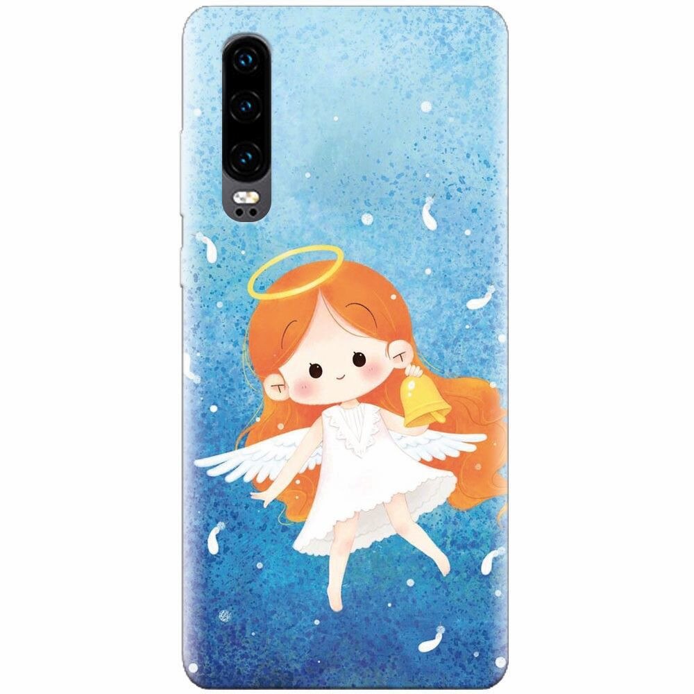Husa silicon pentru Huawei P30, Cute Angel
