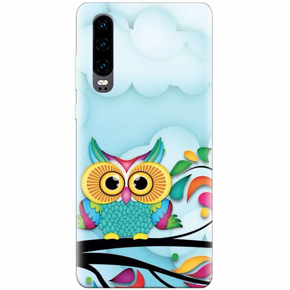 Husa silicon pentru Huawei P30, Owl 102