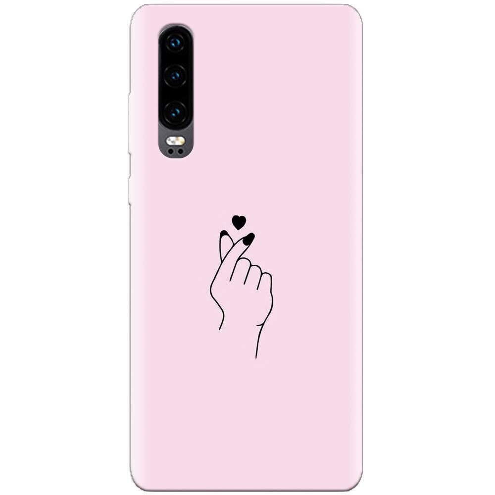 Husa silicon pentru Huawei P30, Simple Love