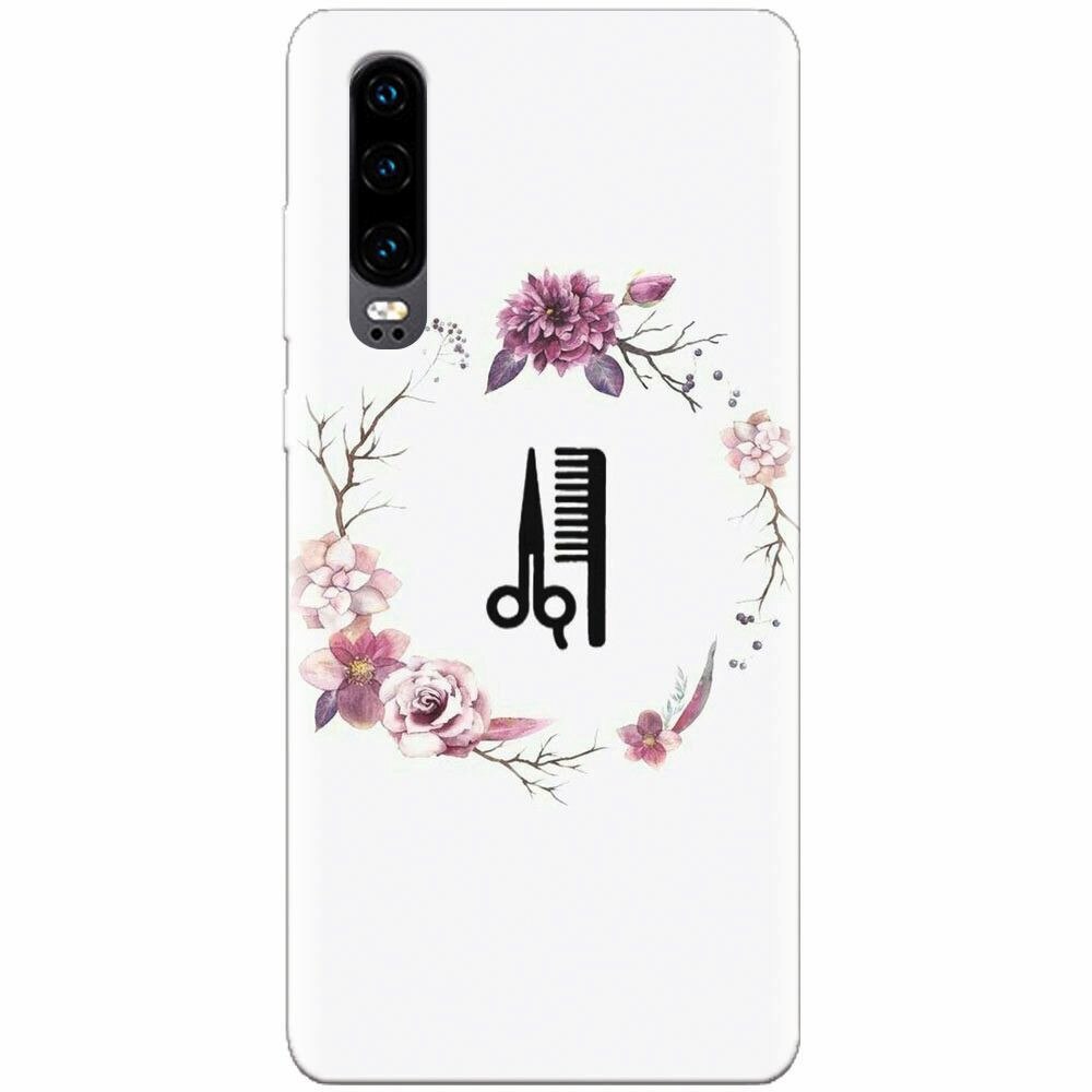 Husa silicon pentru Huawei P30, Icon Barber
