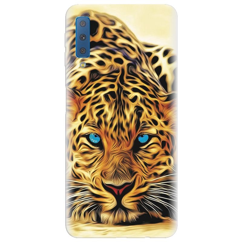 Husa silicon pentru Samsung Galaxy A7 2018, Animal Tiger