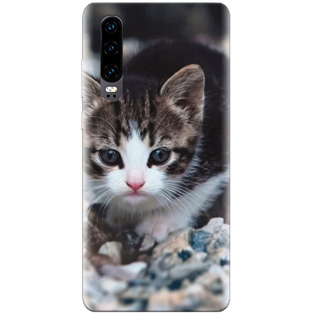 Husa silicon pentru Huawei P30, Animal Cat