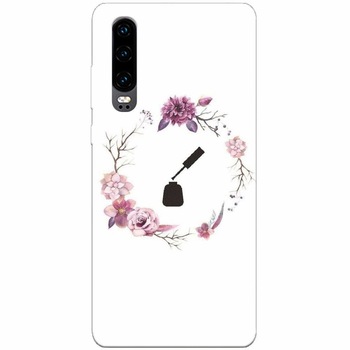 Husa silicon pentru Huawei P30, Icon Nail Husa silicon pentru Huawei P30, Icon Nail