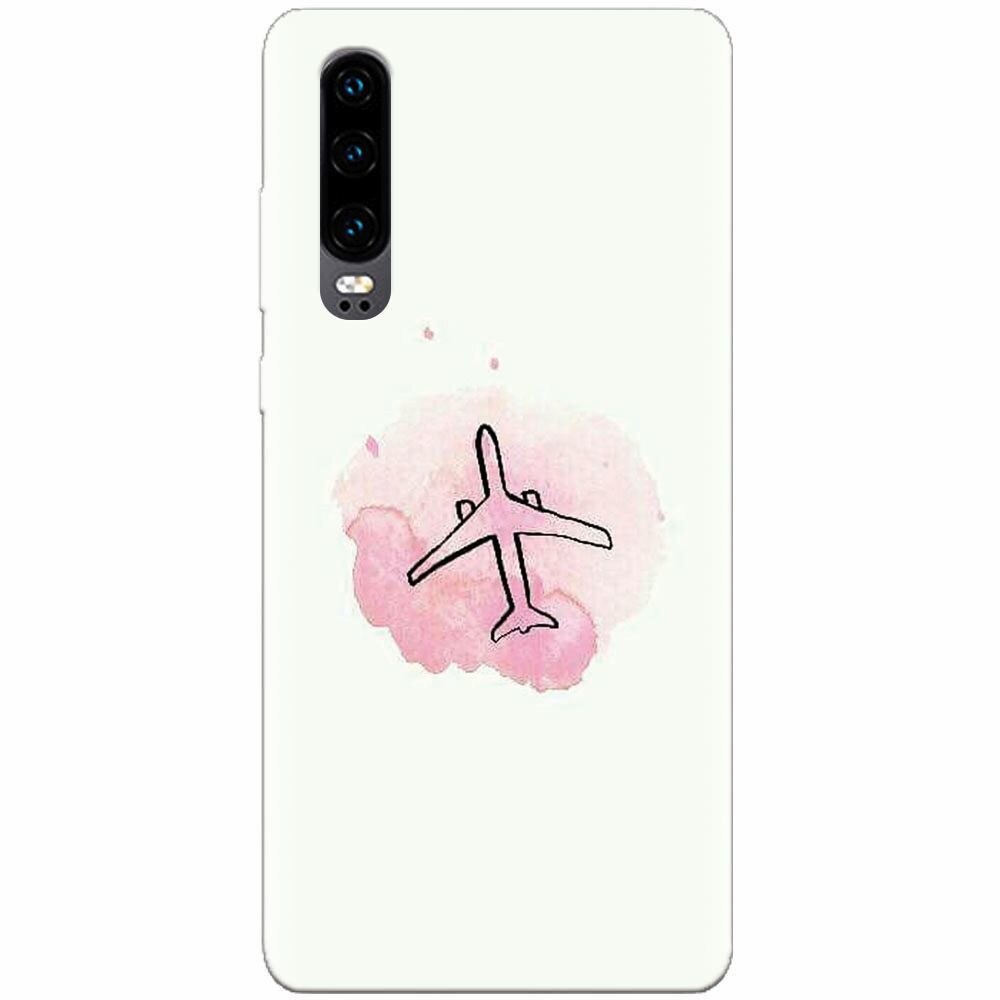 Husa silicon pentru Huawei P30, Airplain