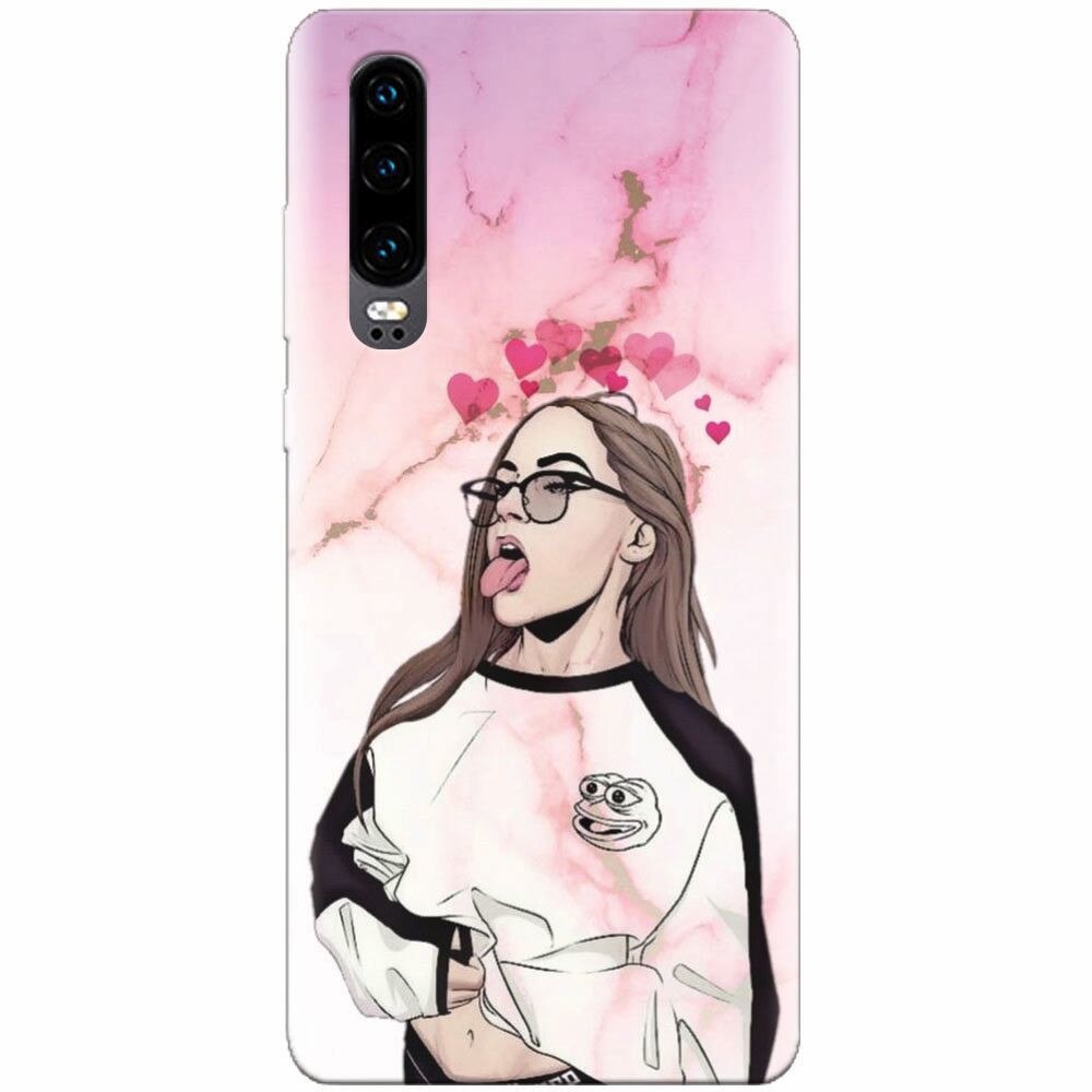 Husa silicon pentru Huawei P30, Bad Girl