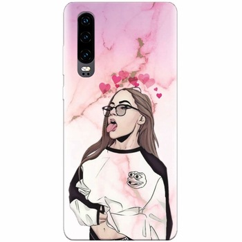 Husa silicon pentru Huawei P30, Bad Girl Husa silicon pentru Huawei P30, Bad Girl