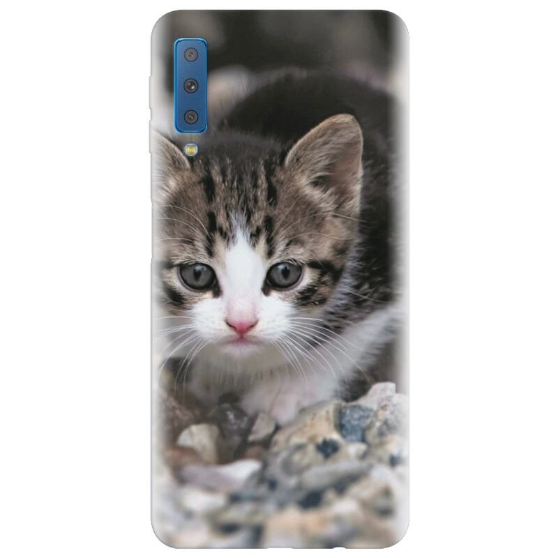 Husa silicon pentru Samsung Galaxy A7 2018, Animal Cat