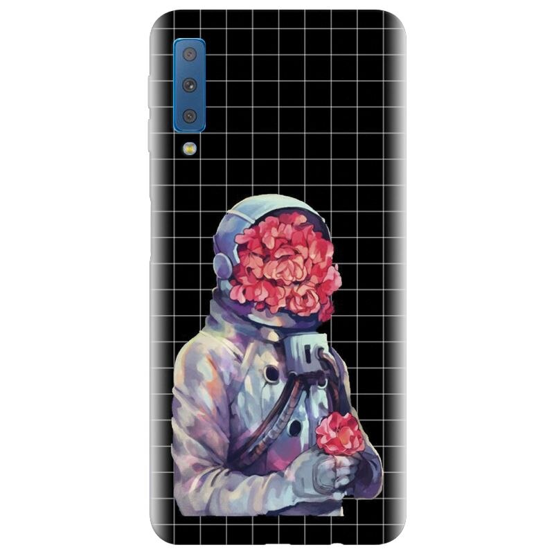 Husa silicon pentru Samsung Galaxy A7 2018, Astronaut Love