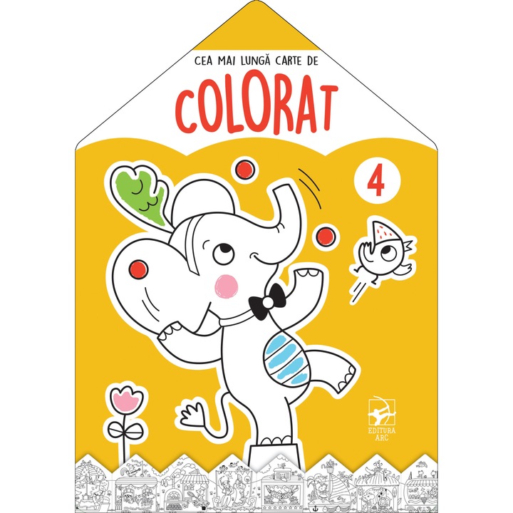 Elefantul. Cea mai lunga carte de colorat