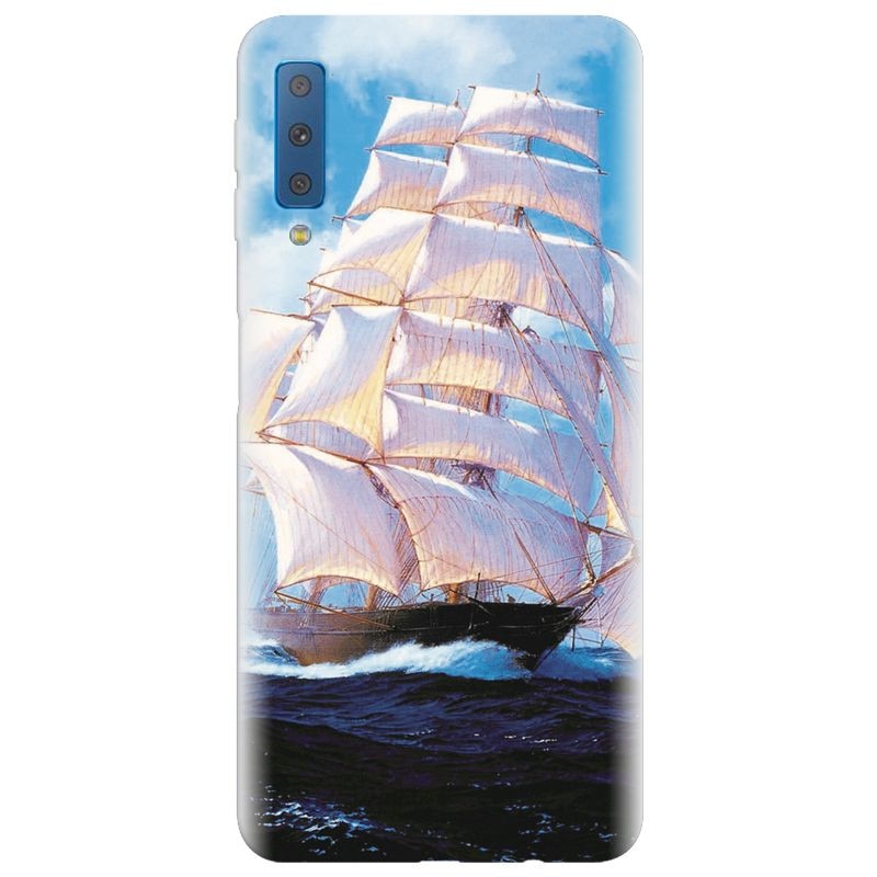 Husa silicon pentru Samsung Galaxy A7 2018, Attractive Art Of Ships