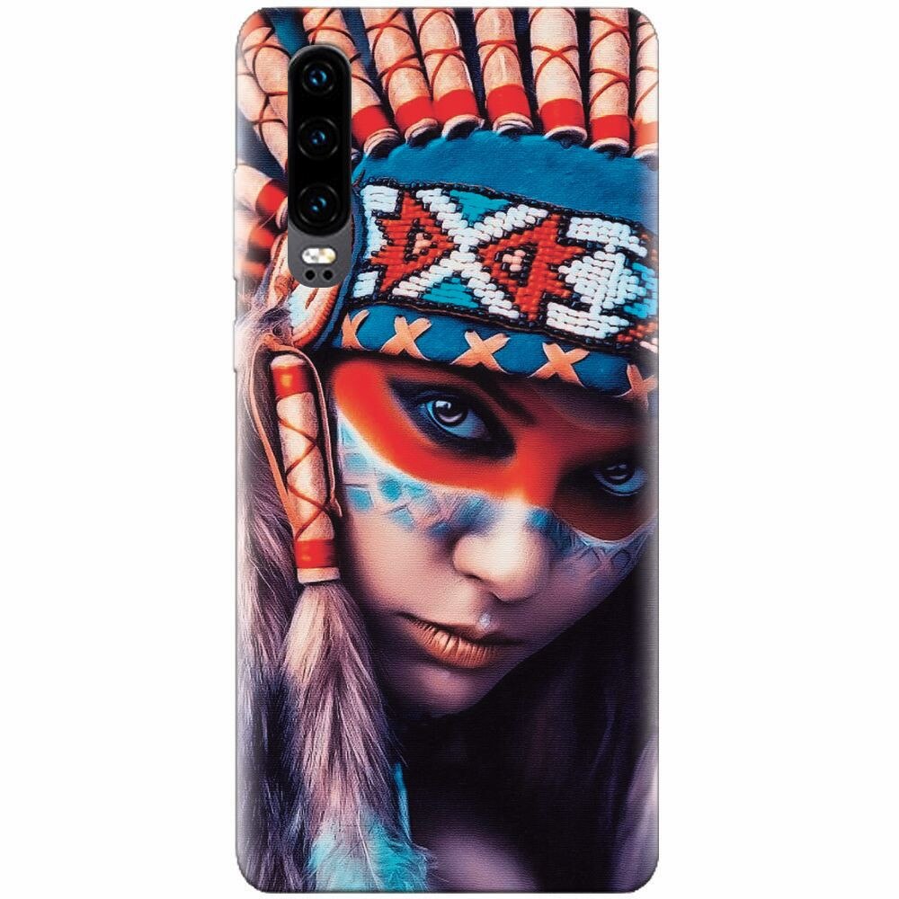 Husa silicon pentru Huawei P30, Attractive Girl Model