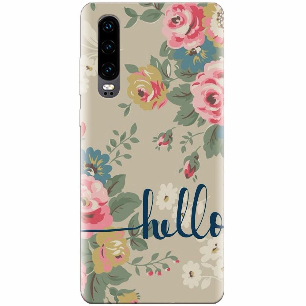 Husa silicon pentru Huawei P30, Cute Flower Phone