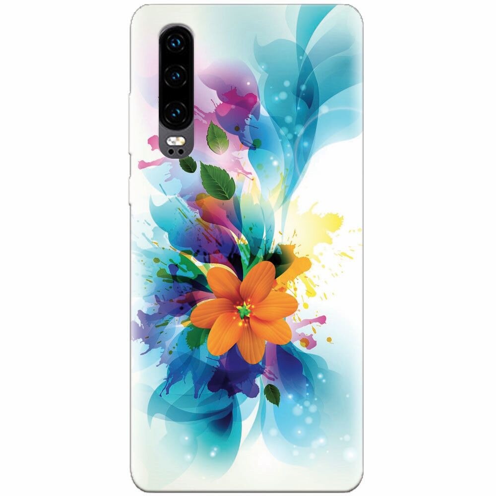 Husa silicon pentru Huawei P30, Flower 011
