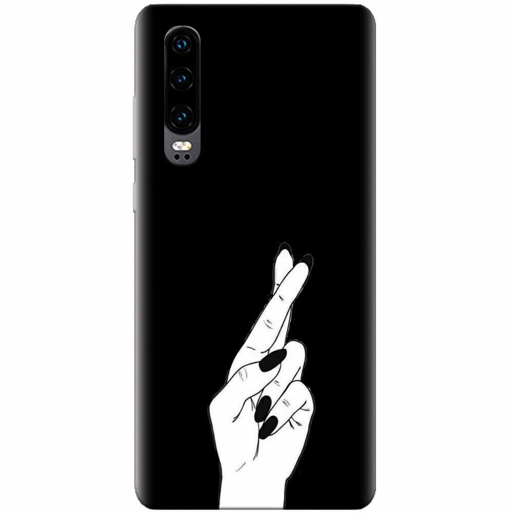 Husa silicon pentru Huawei P30, Finger Cross