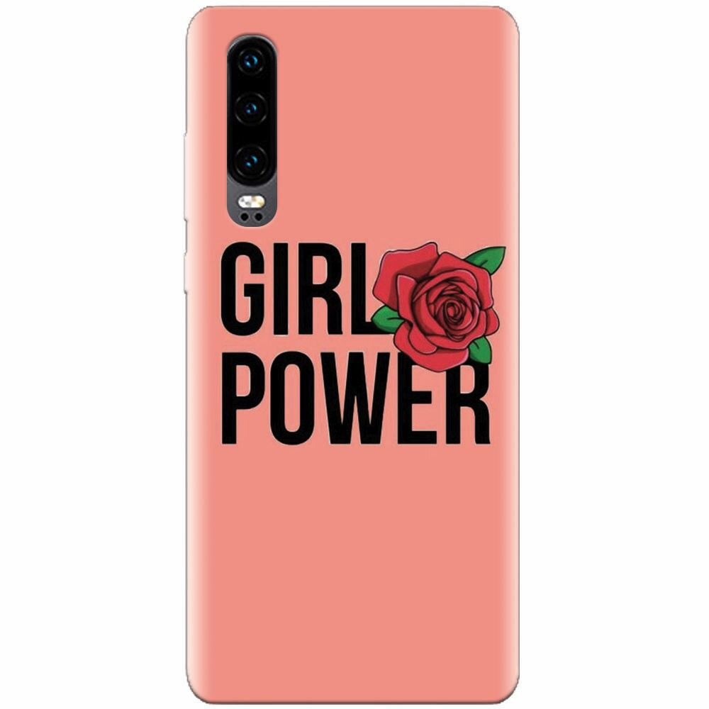 Husa silicon pentru Huawei P30, Girl Power 2